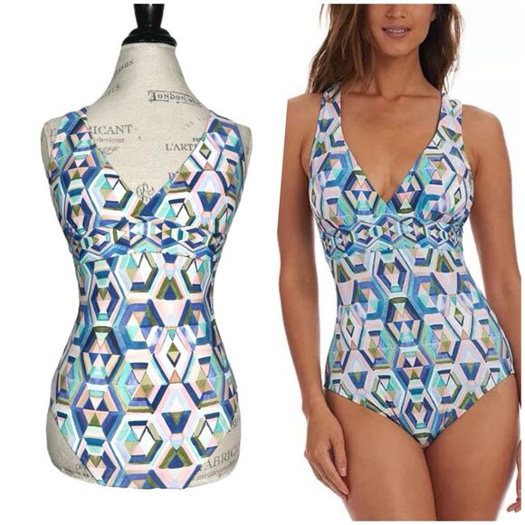 La Blanca | Women | Riviera Renewal Tummy Control One Piece Swimsuit | US 6 - Picture 1 of 15